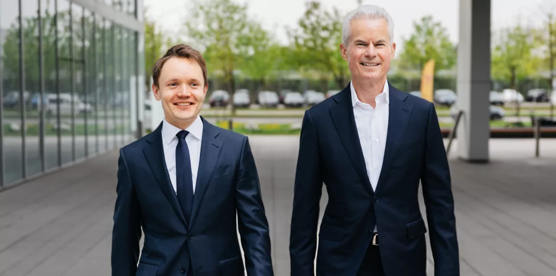 Dr. Timo Blenk, CEO Agora Strategy Group und Eberhard Weiblen, CEO Porsche Consulting