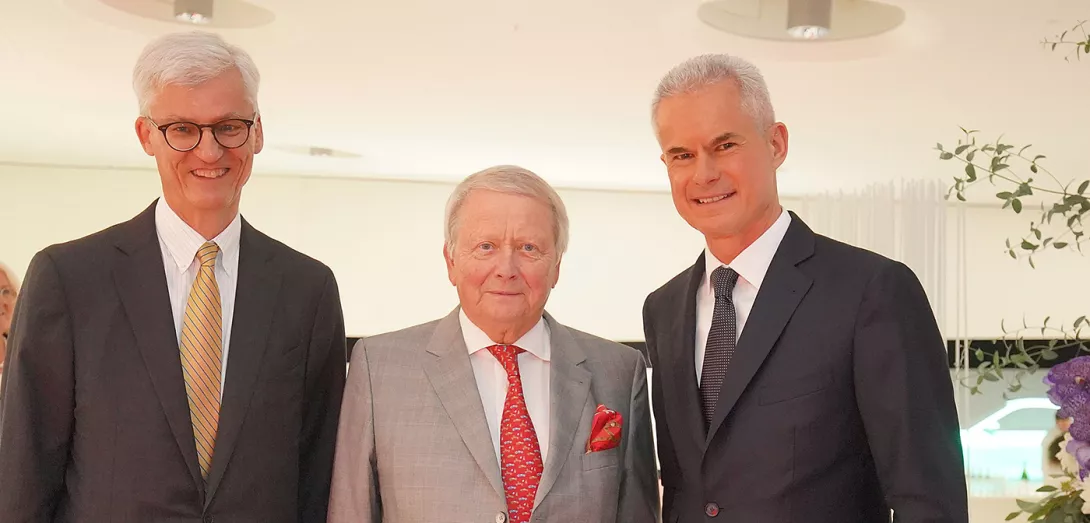 3 Männer beim Jubiläum 