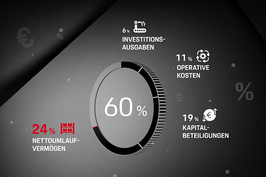 Vier entscheidende Einflussfaktoren sind für 60 Prozent der Cashflow-Entwicklung verantwortlich