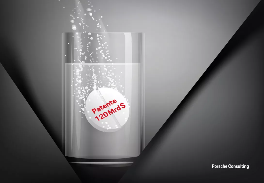 Den 15 größten Pharmaunternehmen droht bis 2030 ein Umsatzverlust von rund 120 Milliarden US-Dollar durch auslaufende Patente.