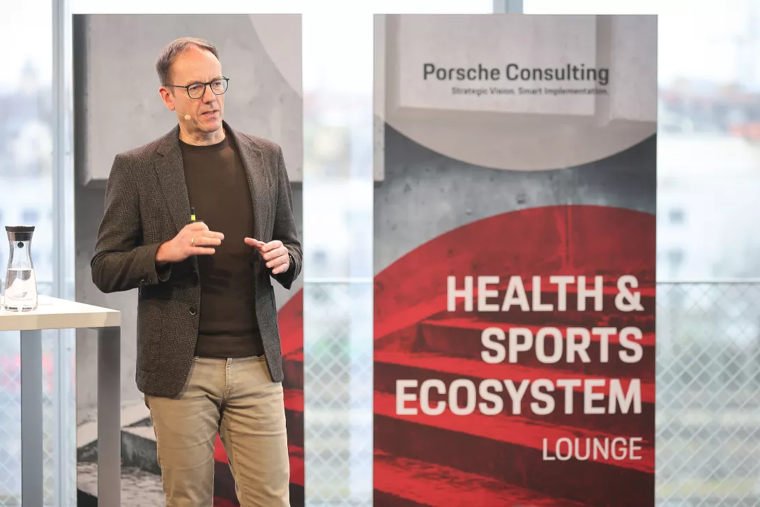 Speaker at the Porsche Consulting Health and Sports Ecosystem Lounge 2024