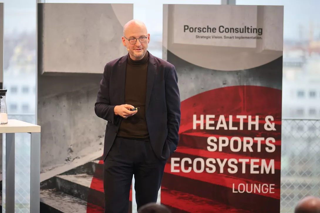 Speaker at the Porsche Consulting Health and Sports Ecosystem Lounge 2024