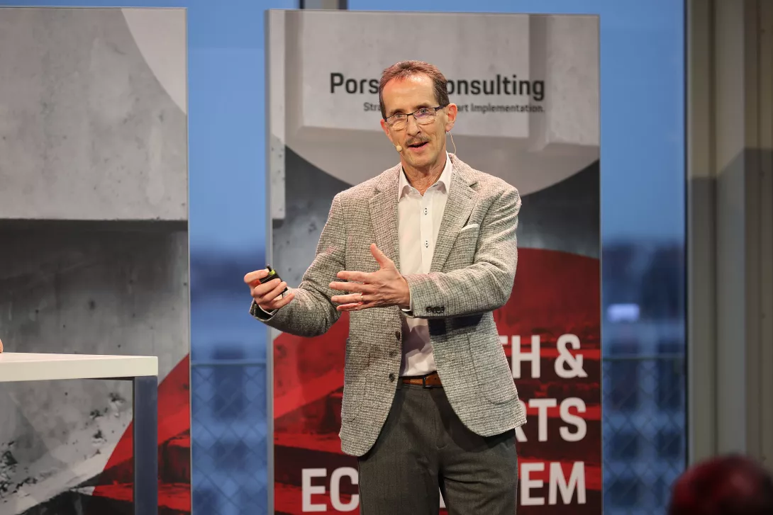 Speaker at the Porsche Consulting Health and Sports Ecosystem Lounge in Munich