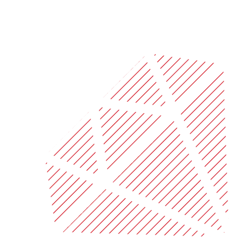 Hatched red diamond icon on white background