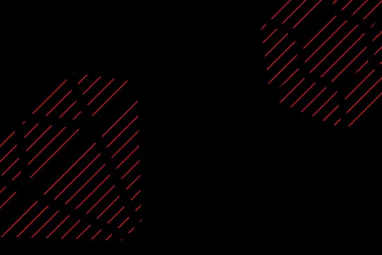 Hatched red diamond icon on black background