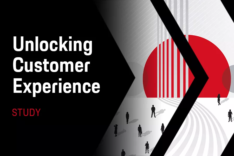 Unlocking Customer Experience Porsche Consulting Study Arrow with people