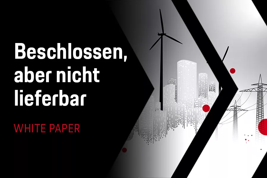 Porsche Consulting Energiewirtschaft Windturbinen mit Wolkenkratzer