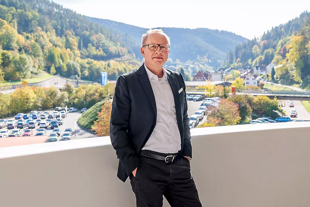 Stephan Tahy CEO at Duravit at the headquarter in Hornberg